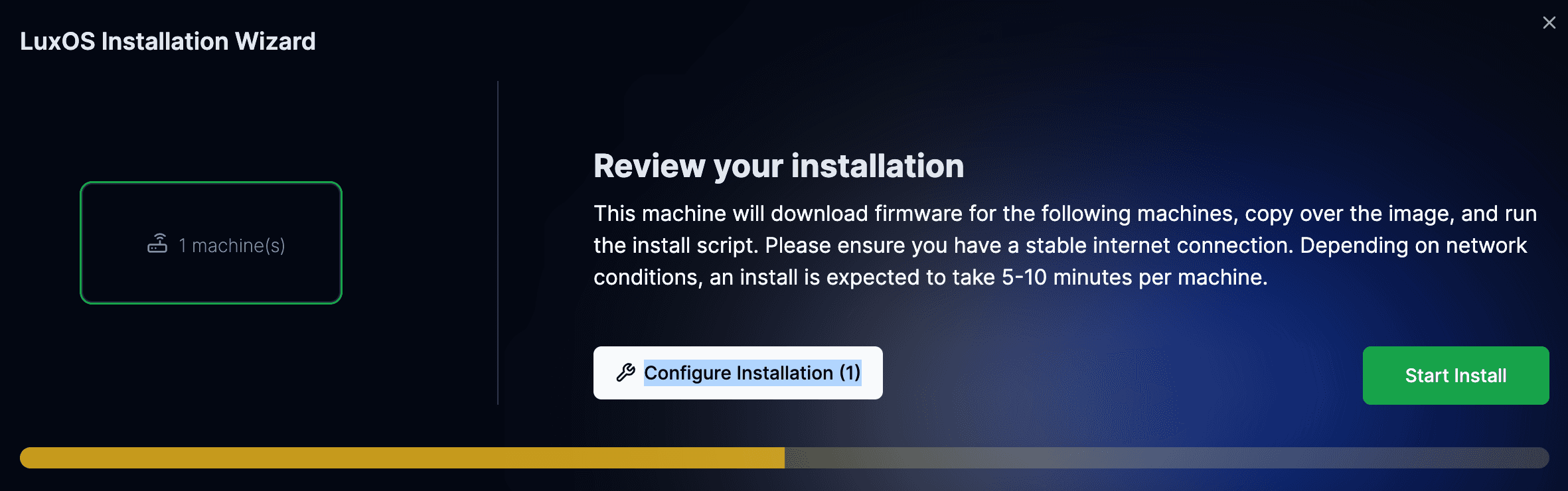 Configure Feature Settings During Installation