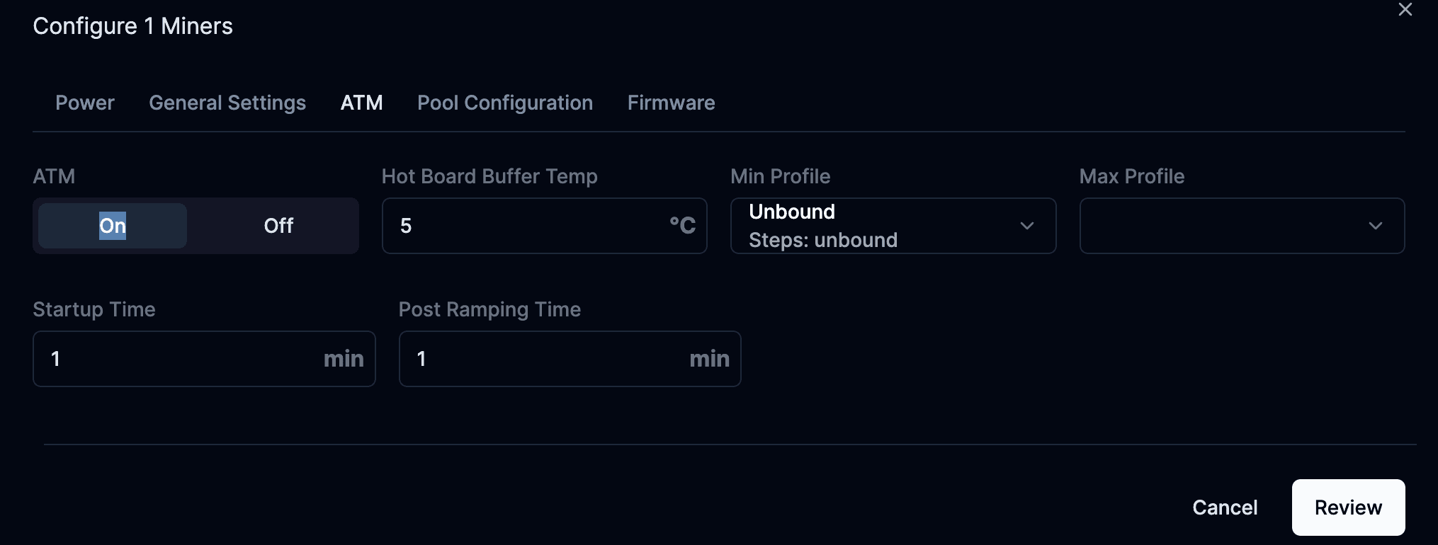 Enable ATM from Commander